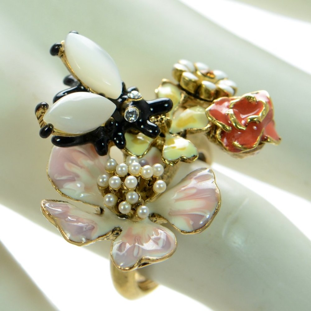 OSCAR DE LA RENTA Multicolor Garden Ring